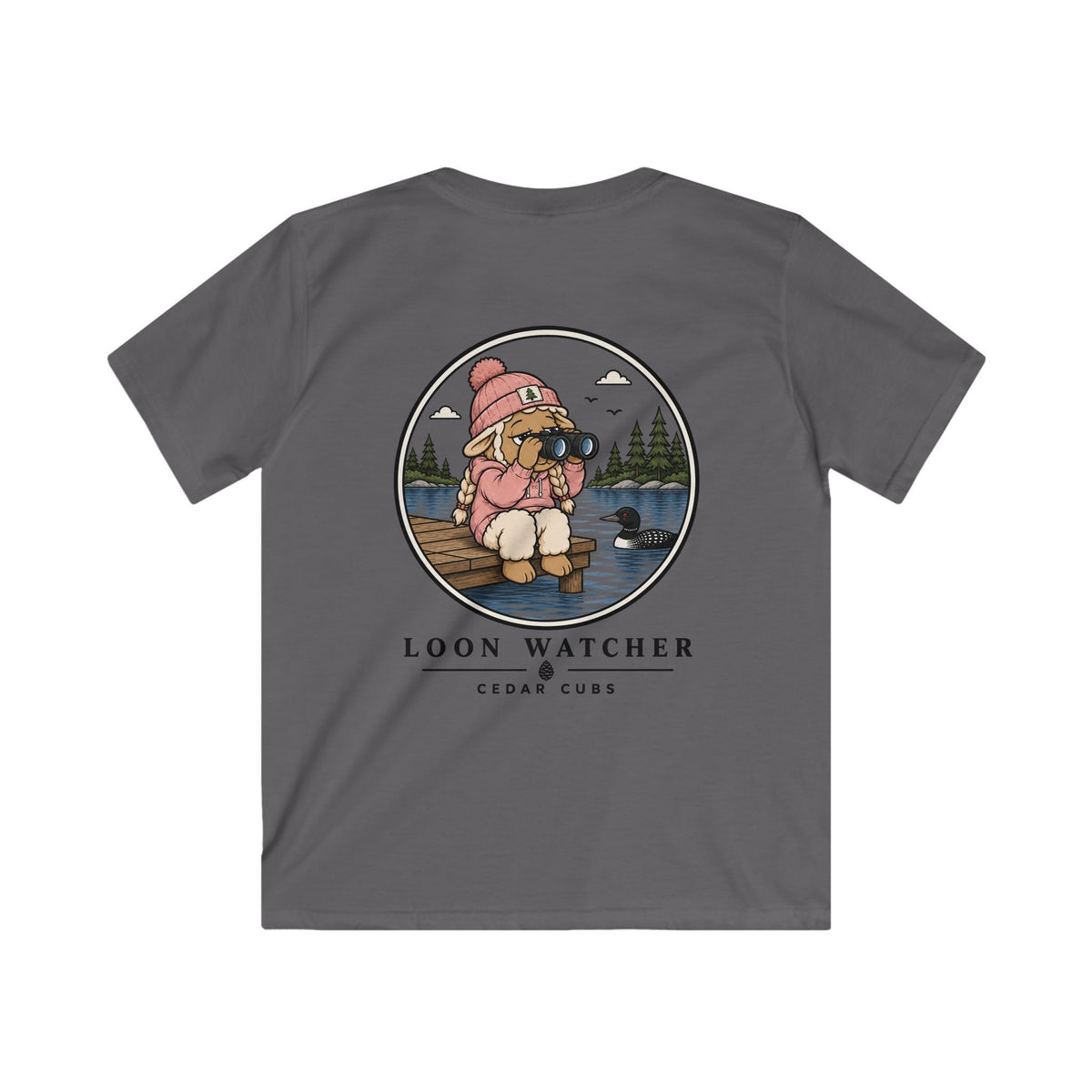 Loon Watcher Sheep Kids T-shirt