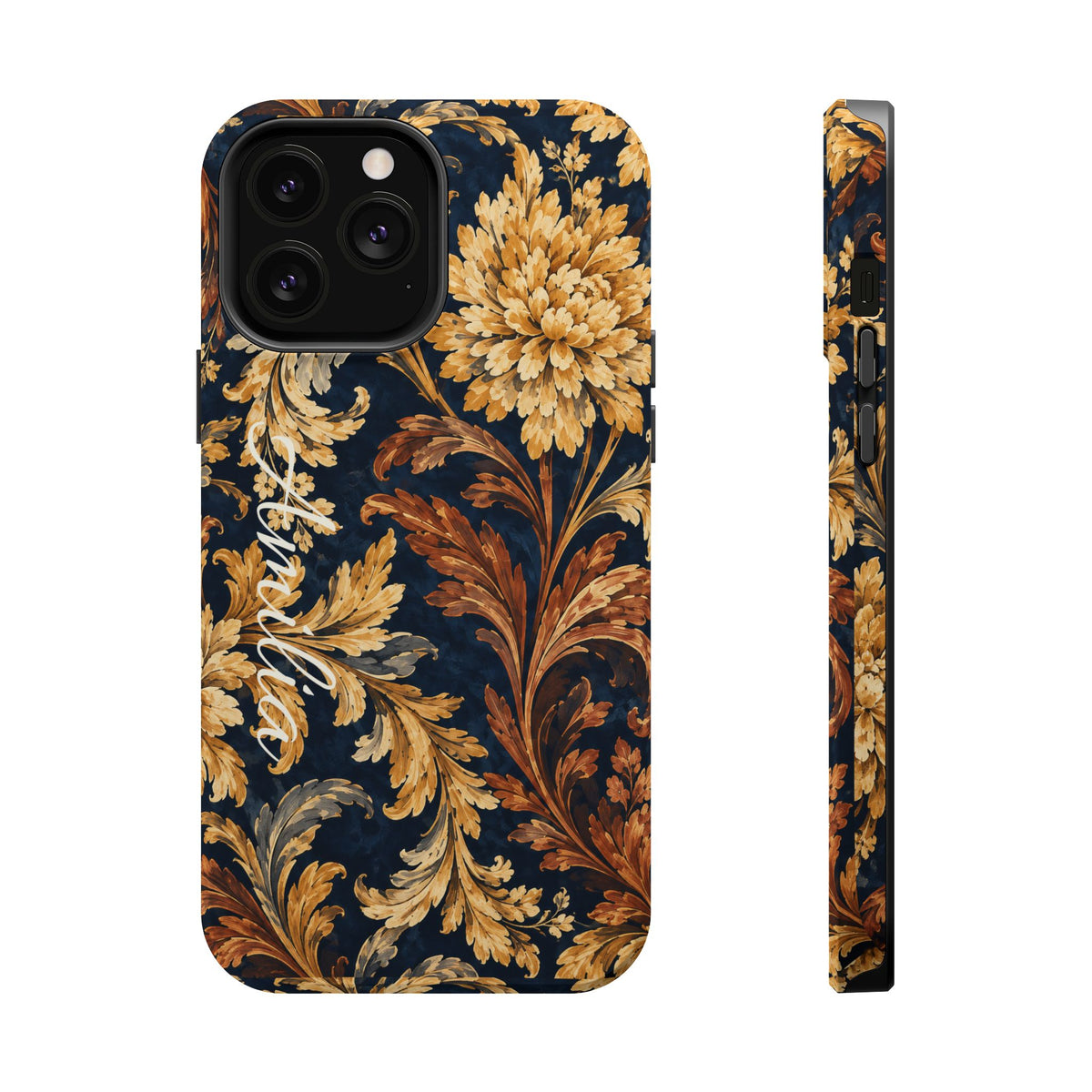 Floral Baroque Magnetic Impact-Resistant Phone Case