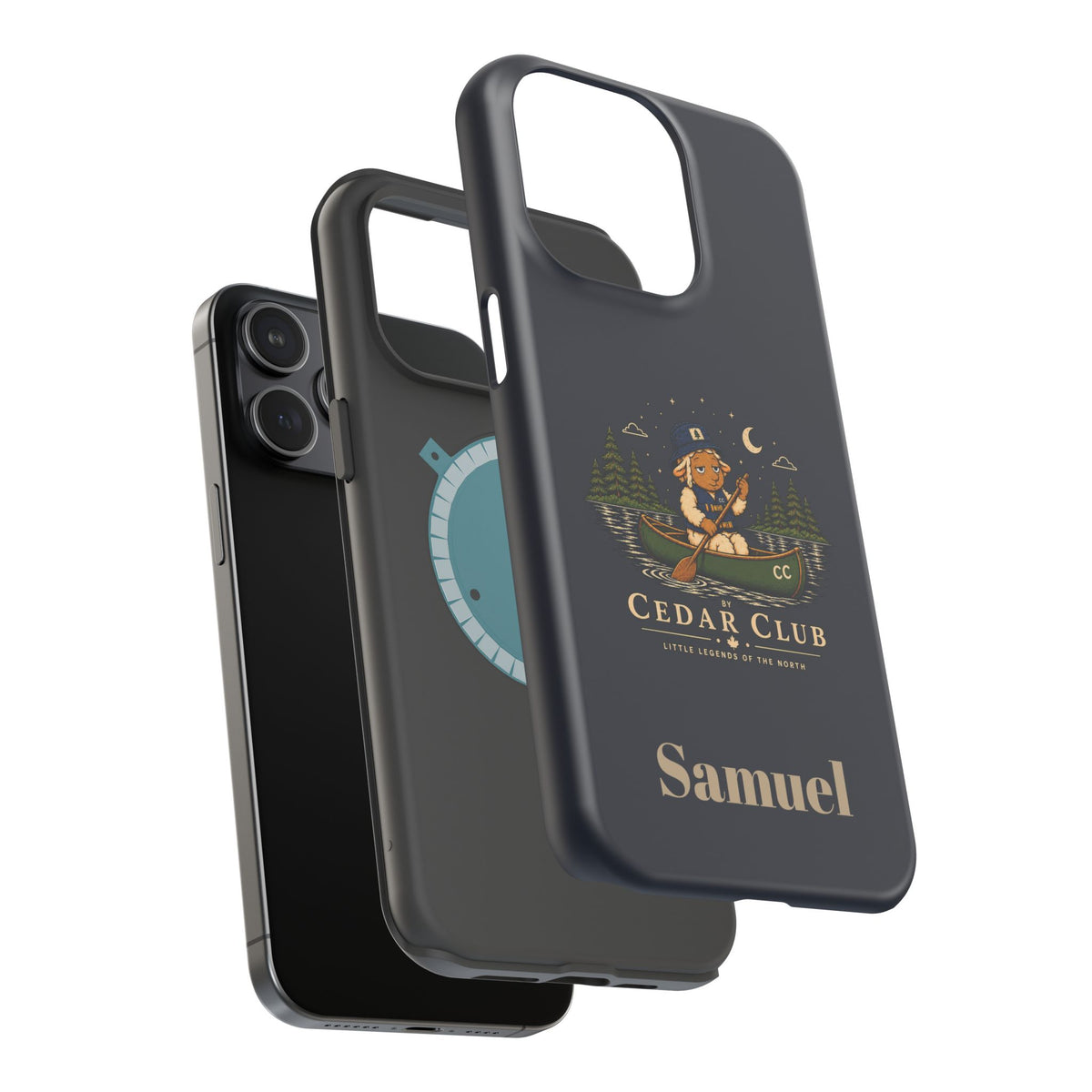 Personalized Canoeing Sheep Phone Case — Magnetic Impact-Resistant