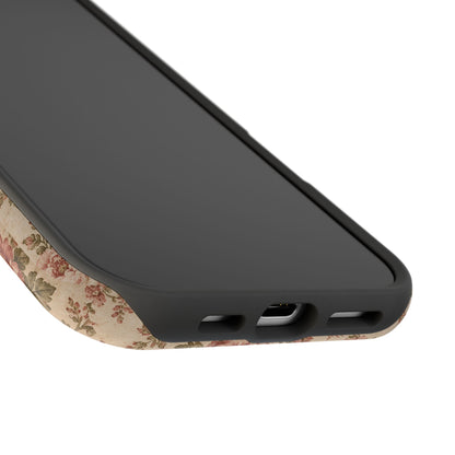Floral Vintage Rose Magnetic Phone Case — Personalized Option