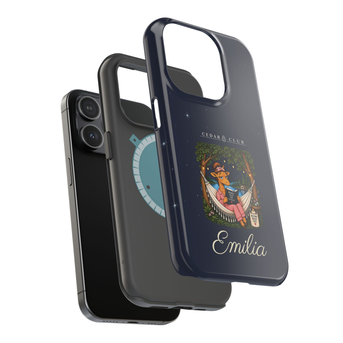 Personalized Resting Beach Face Phone Case — Magnetic Impact-Resistant