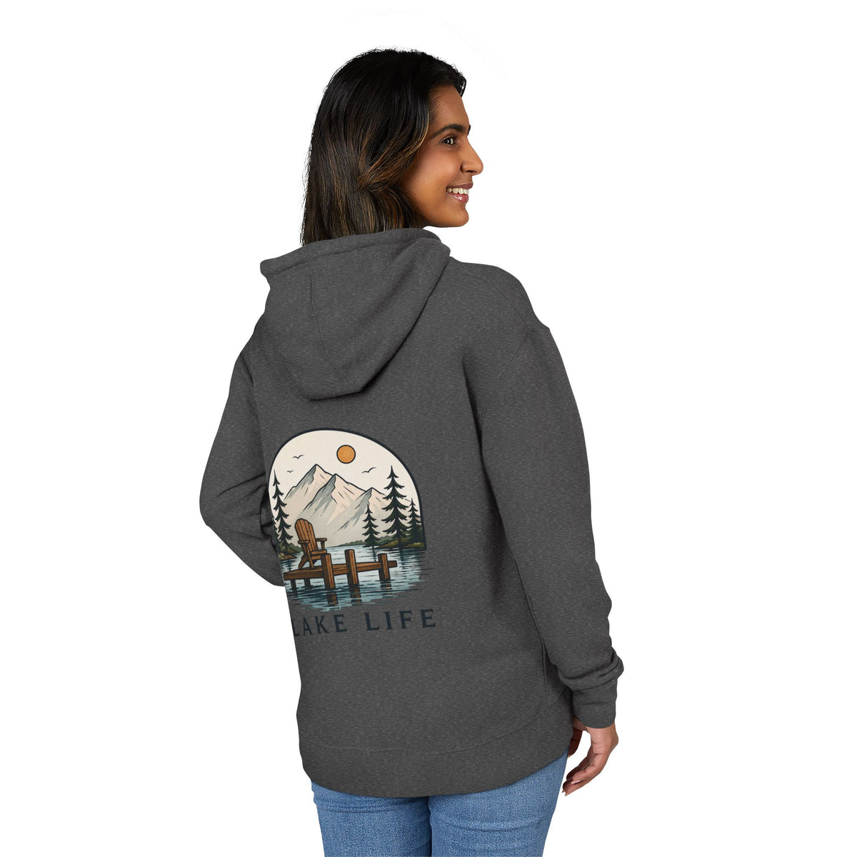 Lake Life Hoodie — Personalized Cozy French Terry Pullover
