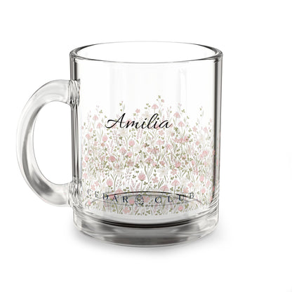 Wildflower Glass Mug, 10oz
