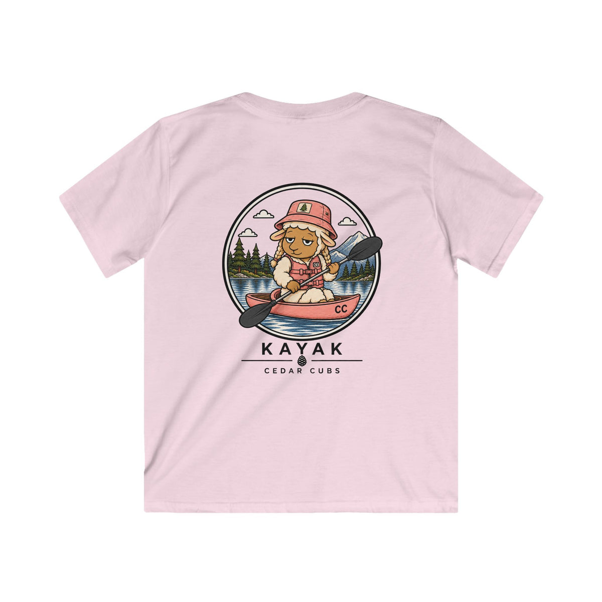 Kayak Sheep Kids T-shirt