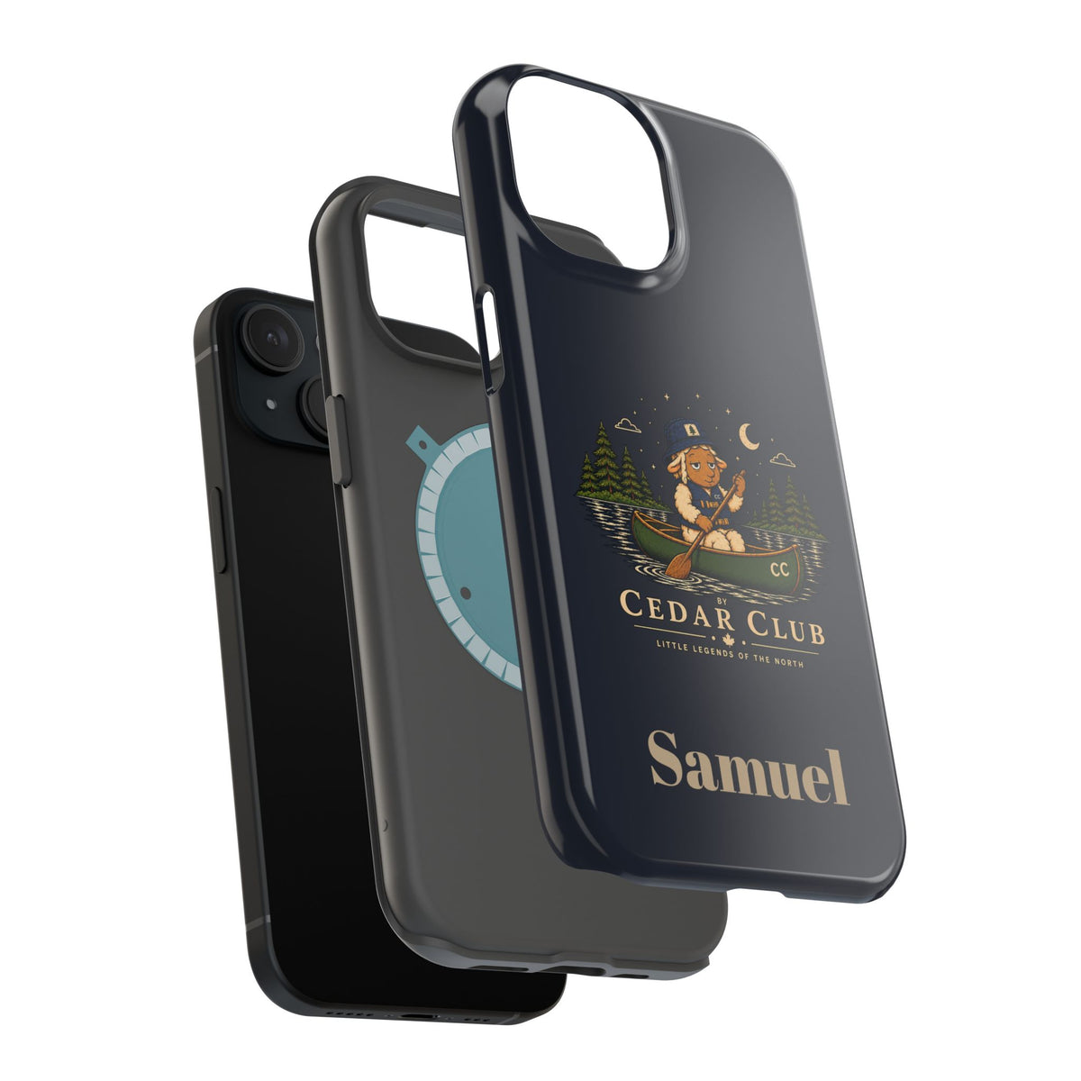 Personalized Canoeing Sheep Phone Case — Magnetic Impact-Resistant