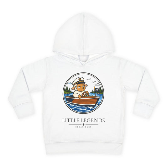 Toddler Hoodie — 'Little Legends' Boat Captain Design | Cedar Cubs Personalized Pullover