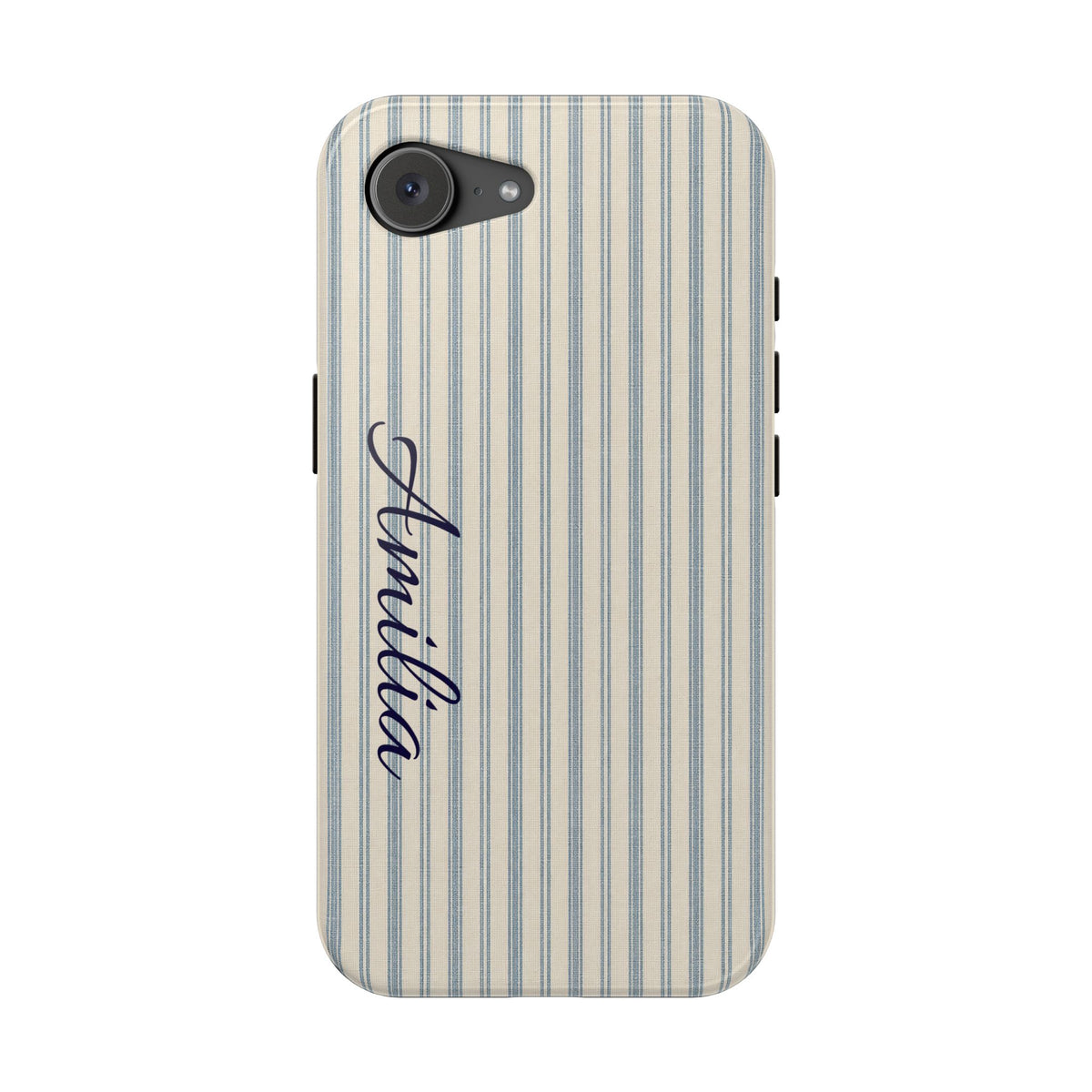 Personalized Striped Magnetic Impact-Resistant Phone Case — Custom Name