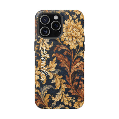 Floral Baroque Magnetic Impact-Resistant Phone Case