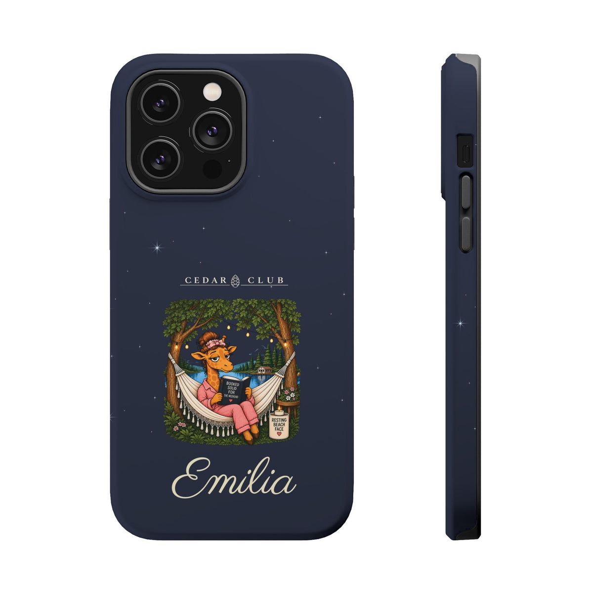 Personalized Resting Beach Face Phone Case — Magnetic Impact-Resistant