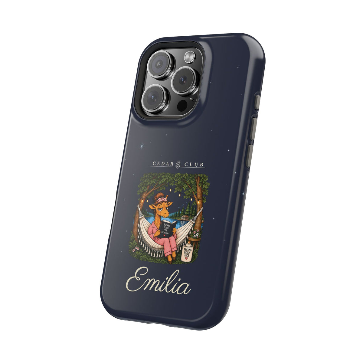Personalized Resting Beach Face Phone Case — Magnetic Impact-Resistant