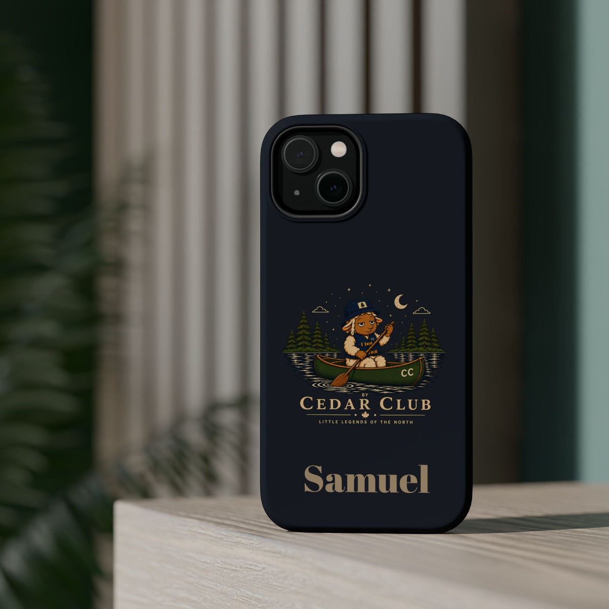 Personalized Canoeing Sheep Phone Case — Magnetic Impact-Resistant