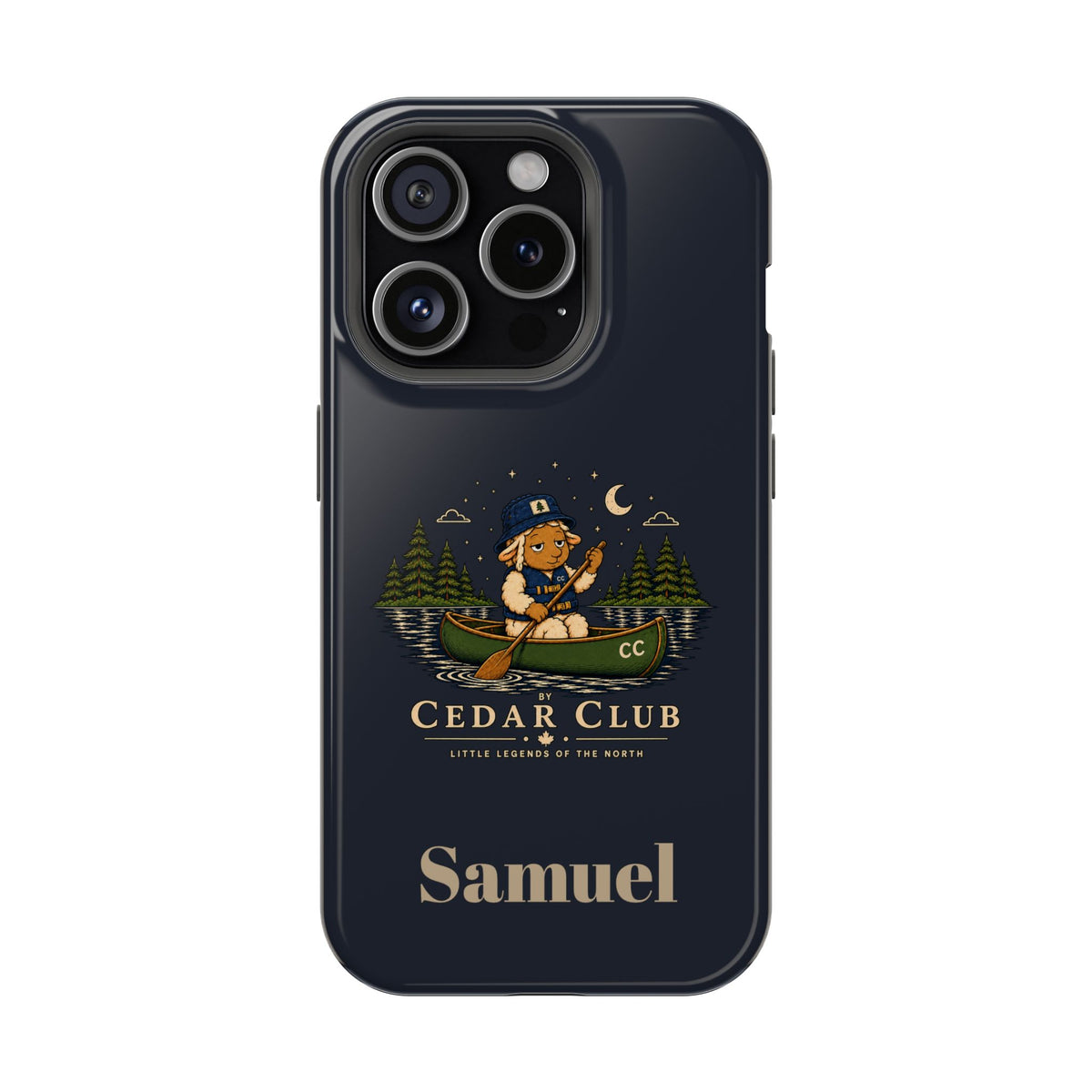 Personalized Canoeing Sheep Phone Case — Magnetic Impact-Resistant