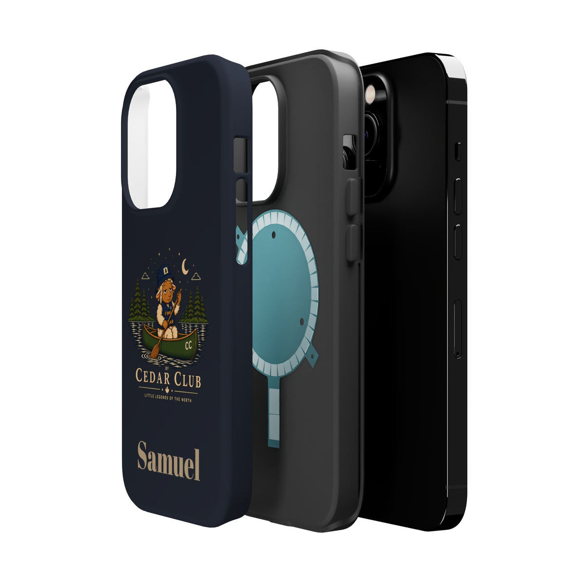 Personalized Canoeing Sheep Phone Case — Magnetic Impact-Resistant