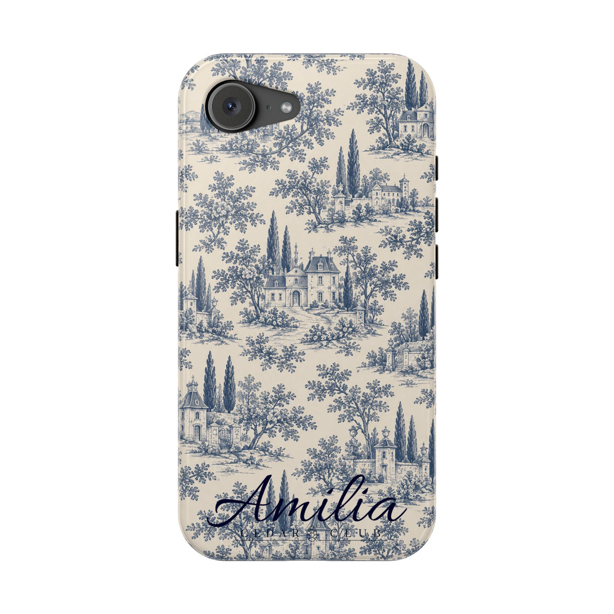 Personalized Toile Magnetic Phone Case — Impact‑Resistant, MagSafe Compatible
