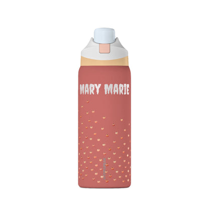 Personalized 32oz Insulated Water Bottle — Pumpkins