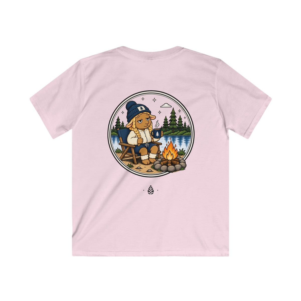 Campfire Sheep Kids T-shirt
