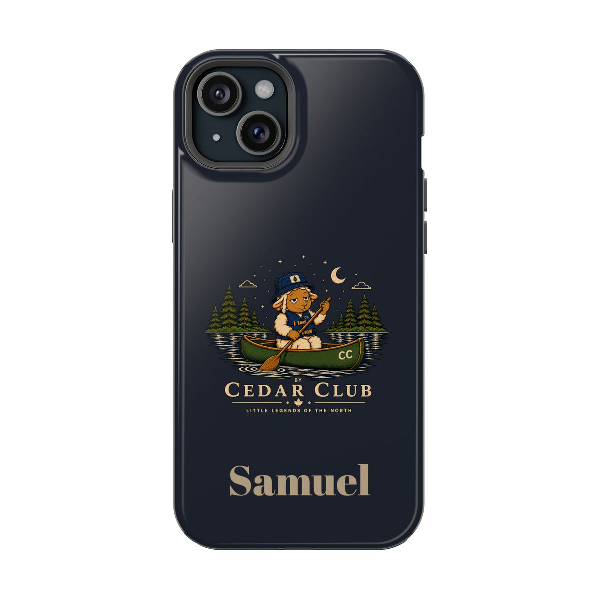 Personalized Canoeing Sheep Phone Case — Magnetic Impact-Resistant