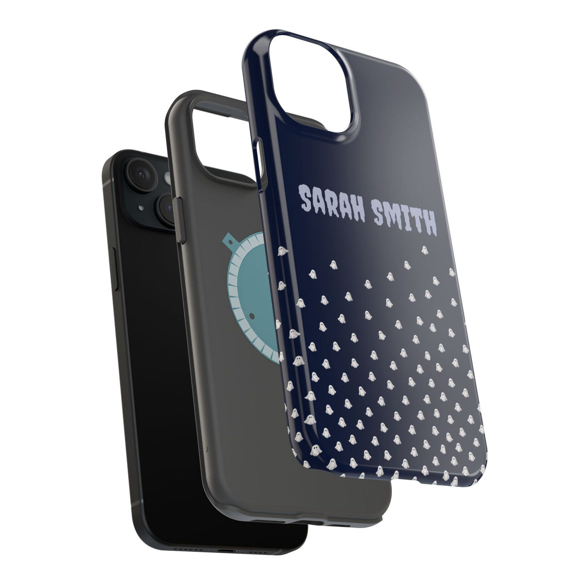 Halloween Ghost Magnetic Impact Phone Case — Custom Name