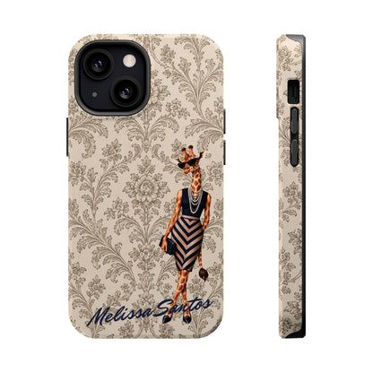 Personalized Giraffe Phone Case — Leopard Print Magnetic Impact-Resistant