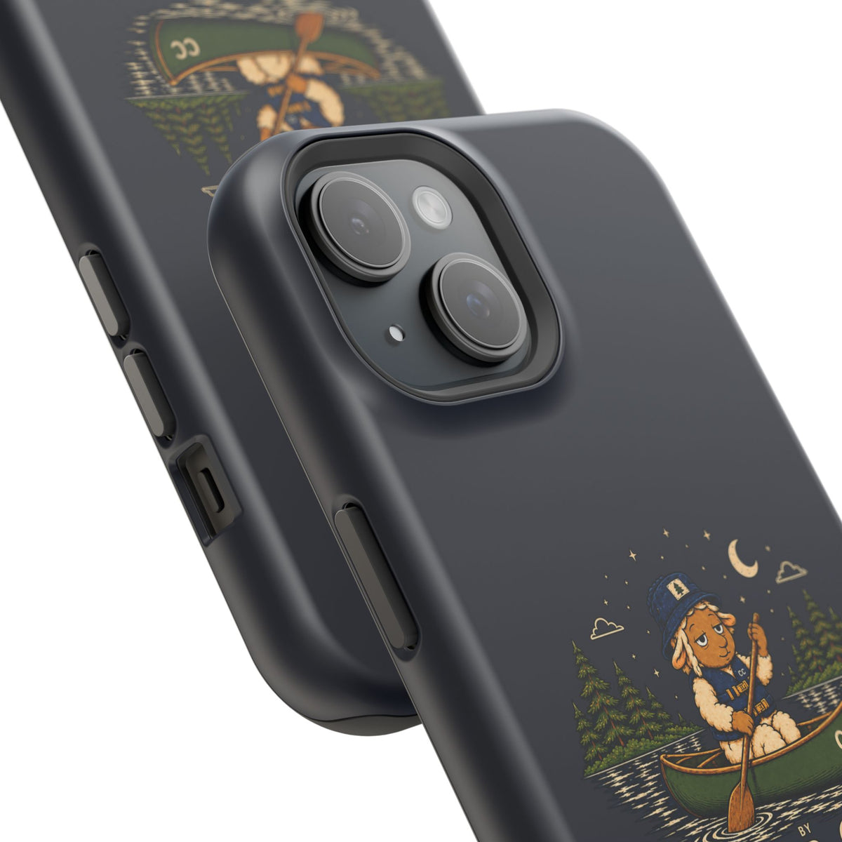 Personalized Canoeing Sheep Phone Case — Magnetic Impact-Resistant