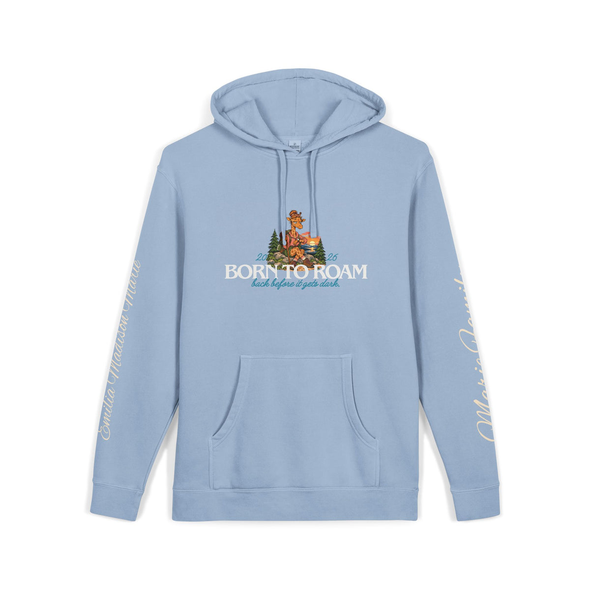 Cedar Club Hoodie — 'Born to Roam' Pigment-Dyed Outdoor Pullover