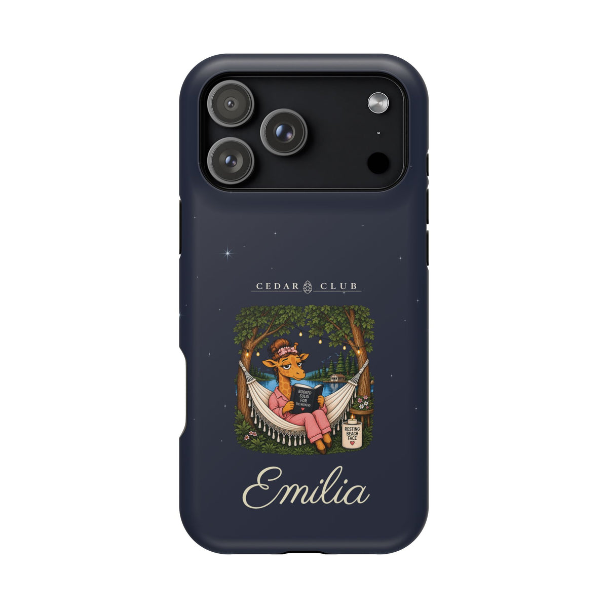 Personalized Resting Beach Face Phone Case — Magnetic Impact-Resistant