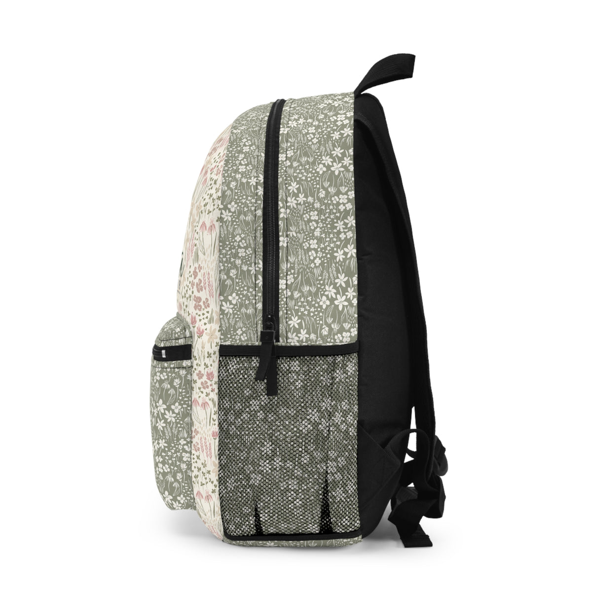 Floral Script Name Backpack — Personalized