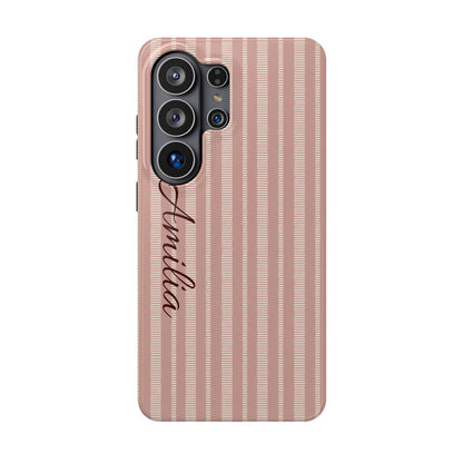 Striped Personalized Phone Case — Magnetic Impact-Resistant
