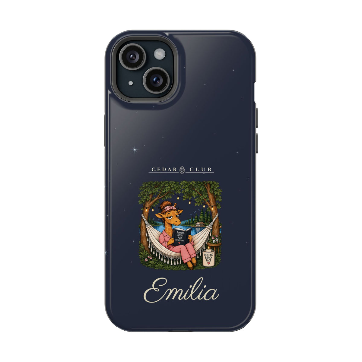 Personalized Resting Beach Face Phone Case — Magnetic Impact-Resistant