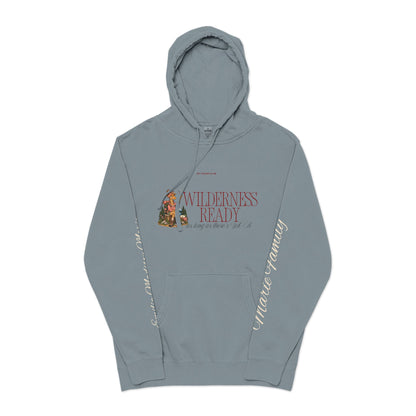 Cedar Club Hoodie — 'Wilderness Ready' Pigment-Dyed Outdoor Pullover