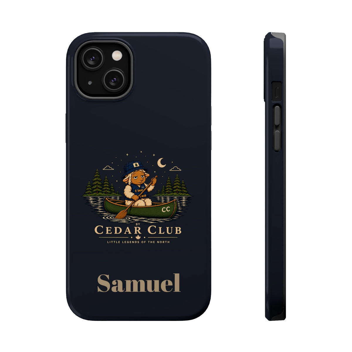 Personalized Canoeing Sheep Phone Case — Magnetic Impact-Resistant