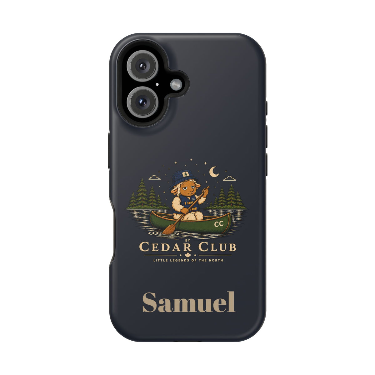 Personalized Canoeing Sheep Phone Case — Magnetic Impact-Resistant