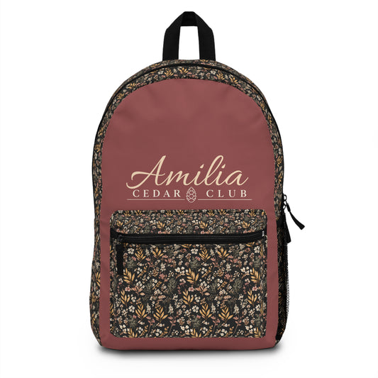Cedar Club Floral Backpack — Vintage Botanical Daypack