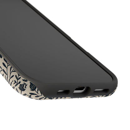 Floral Vine Magnetic Impact Phone Case — Personalized Monogram Option