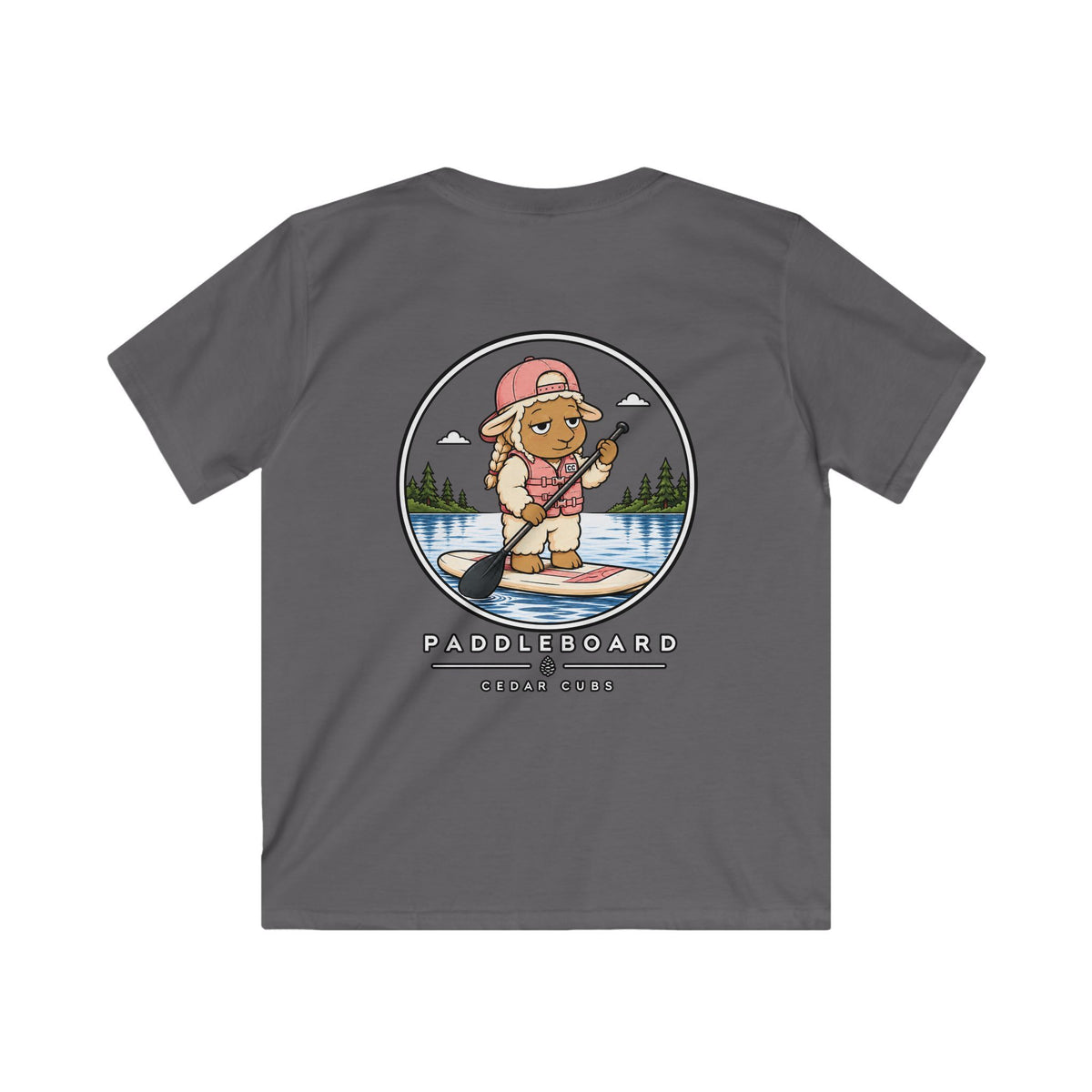 Paddle Board Sheep Kids T-shirt