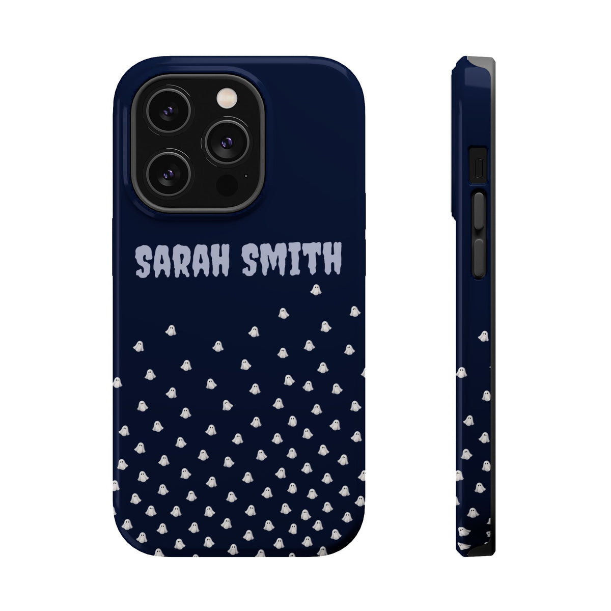 Halloween Ghost Magnetic Impact Phone Case — Custom Name