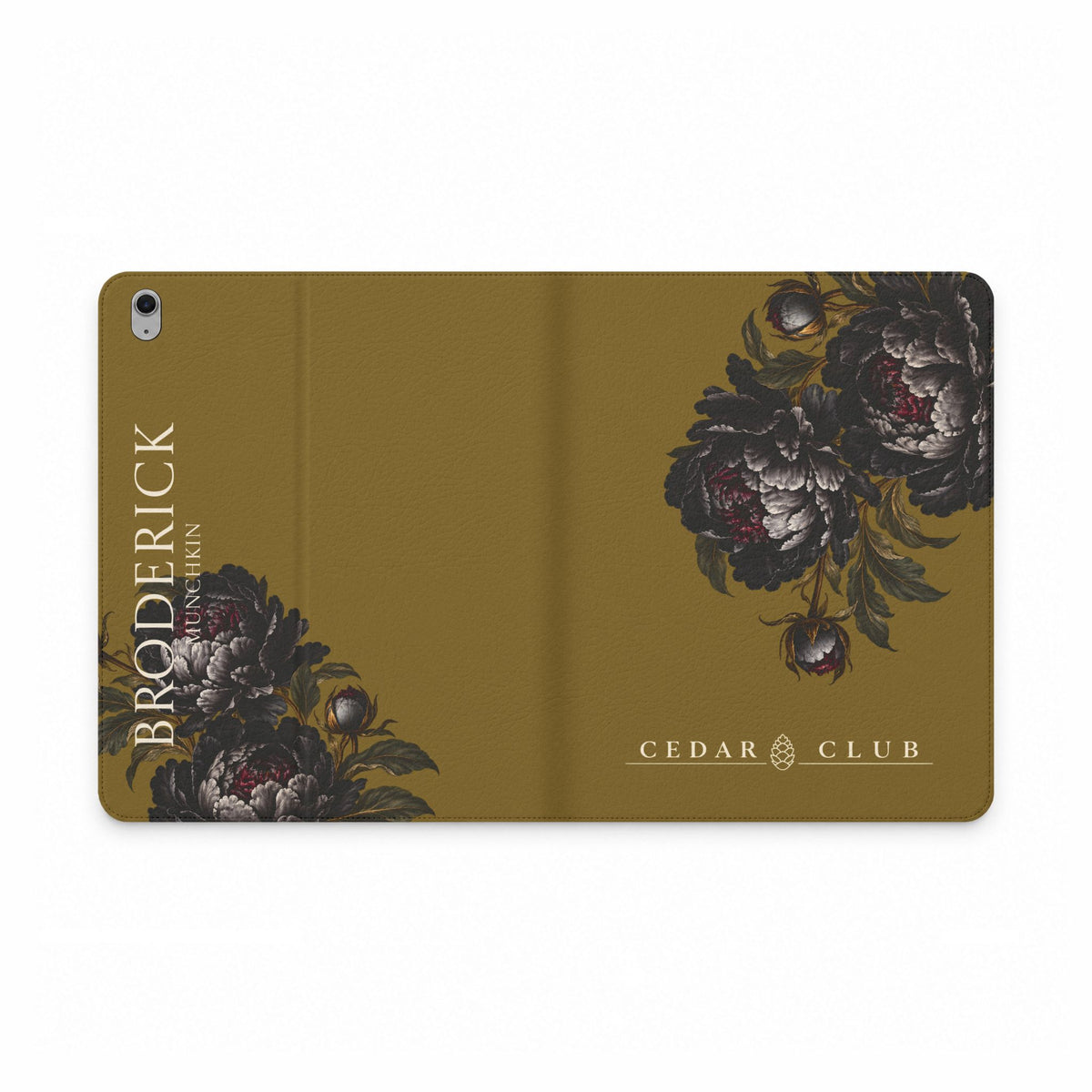 Personalized Floral Tablet Folio Case — Monogramed