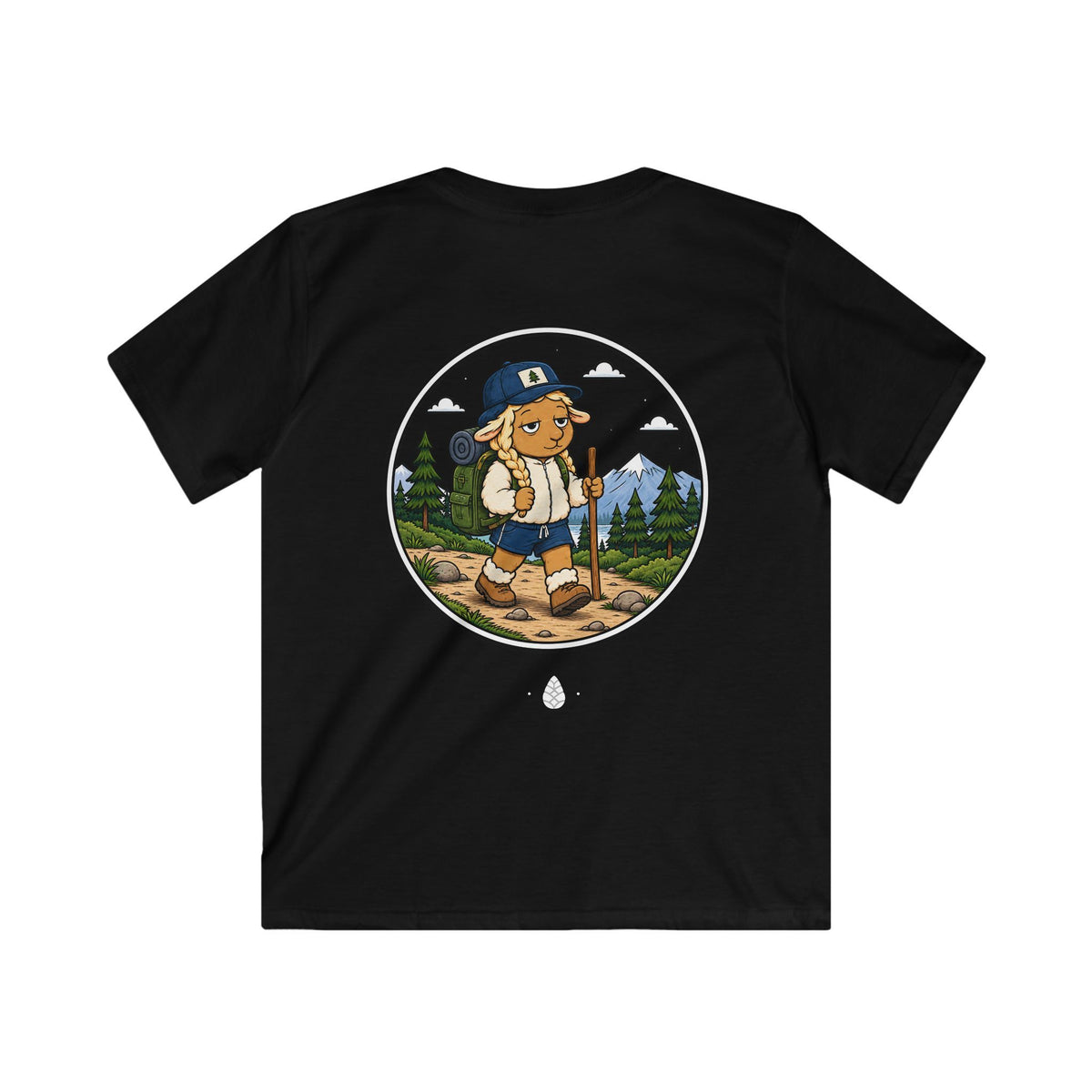Hiking Sheep Kids T-shirt