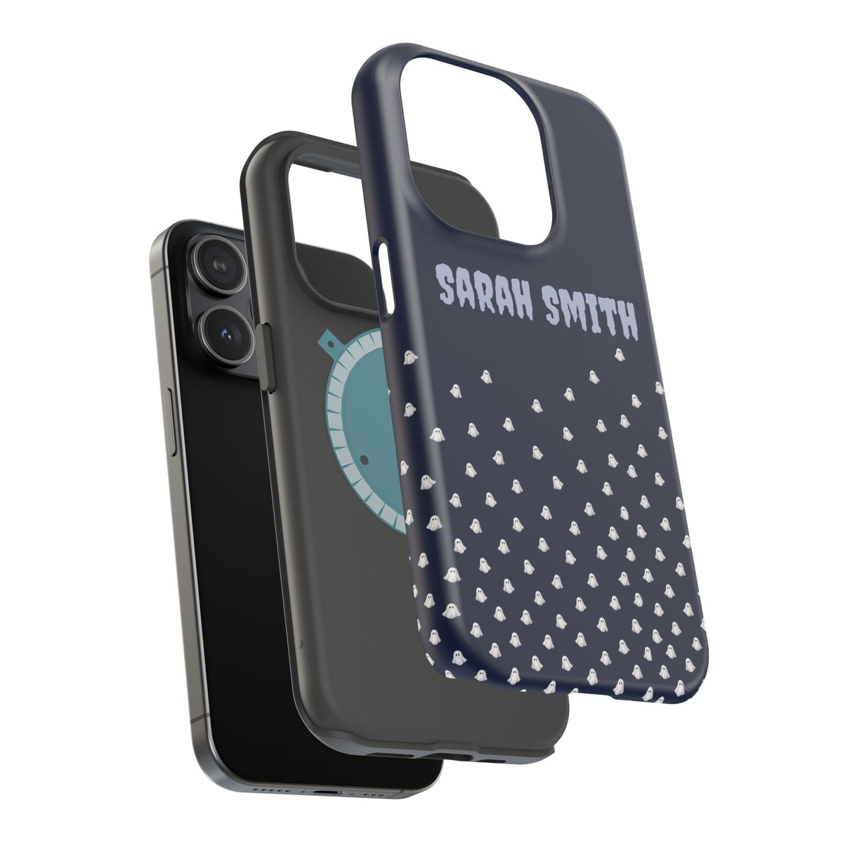 Halloween Ghost Magnetic Impact Phone Case — Custom Name