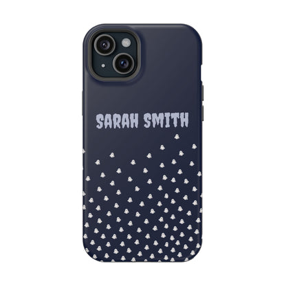 Halloween Ghost Magnetic Impact Phone Case — Custom Name