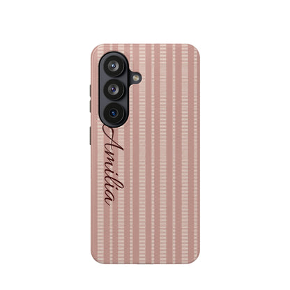 Striped Personalized Phone Case — Magnetic Impact-Resistant