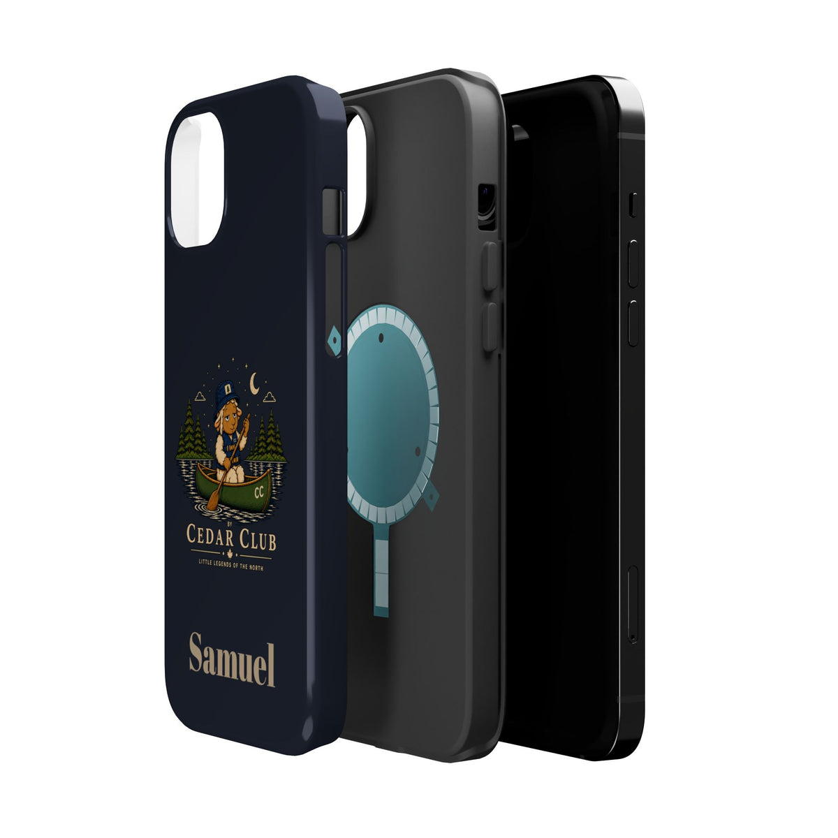 Personalized Canoeing Sheep Phone Case — Magnetic Impact-Resistant