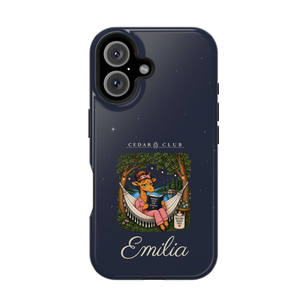 Personalized Resting Beach Face Phone Case — Magnetic Impact-Resistant