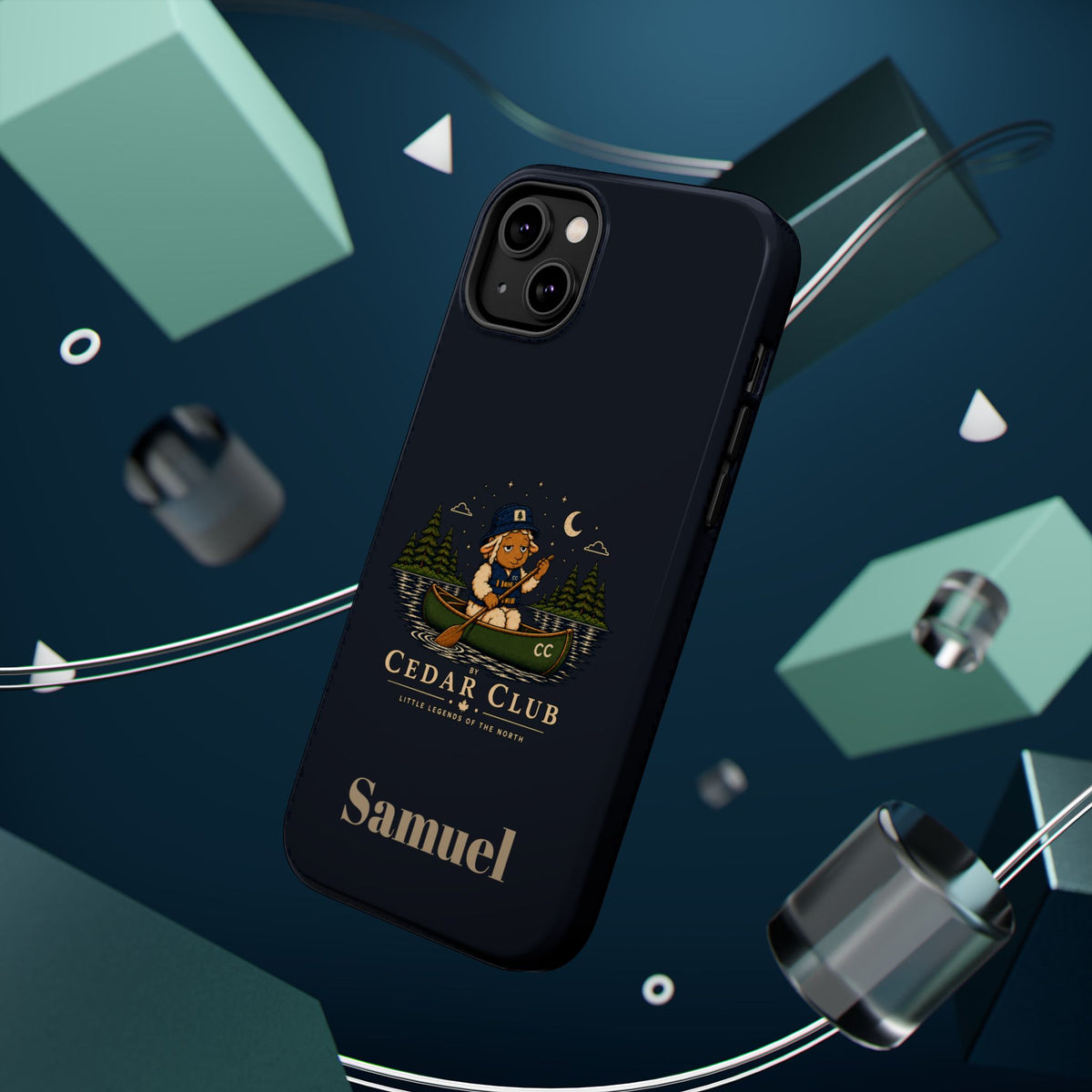 Personalized Canoeing Sheep Phone Case — Magnetic Impact-Resistant
