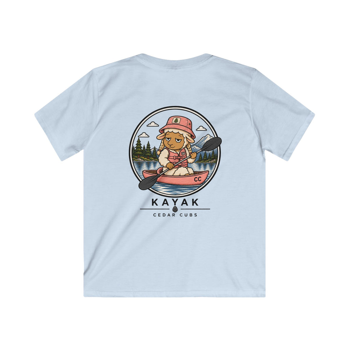 Kayak Sheep Kids T-shirt