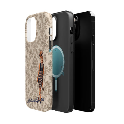 Personalized Giraffe Phone Case — Leopard Print Magnetic Impact-Resistant
