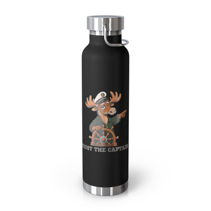 Copper Vacuum Insulated Bottle, 22oz - Trust the Captain