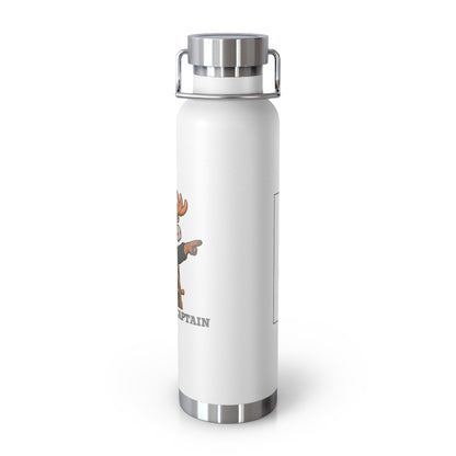 Copper Vacuum Insulated Bottle, 22oz - Trust the Captain