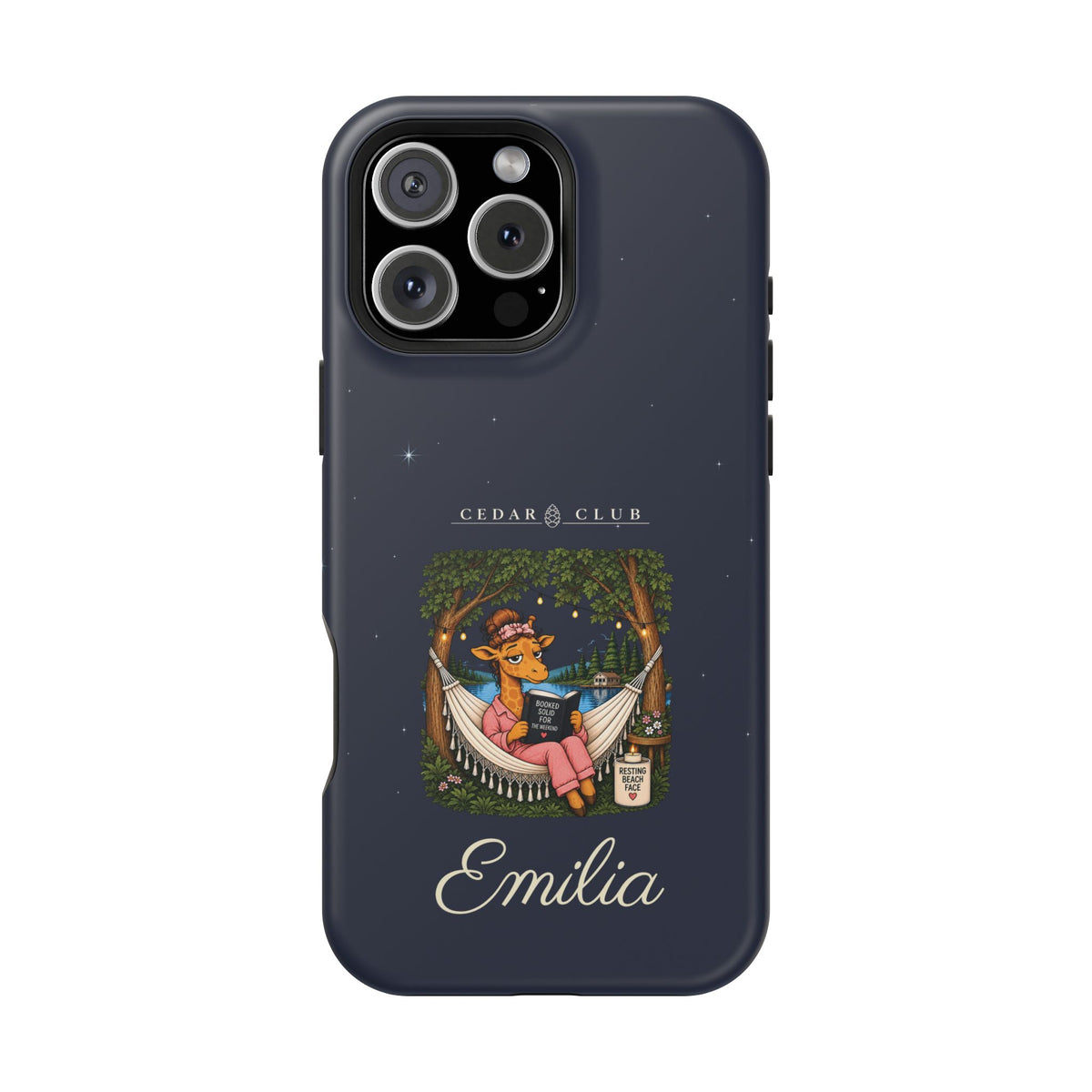 Personalized Resting Beach Face Phone Case — Magnetic Impact-Resistant