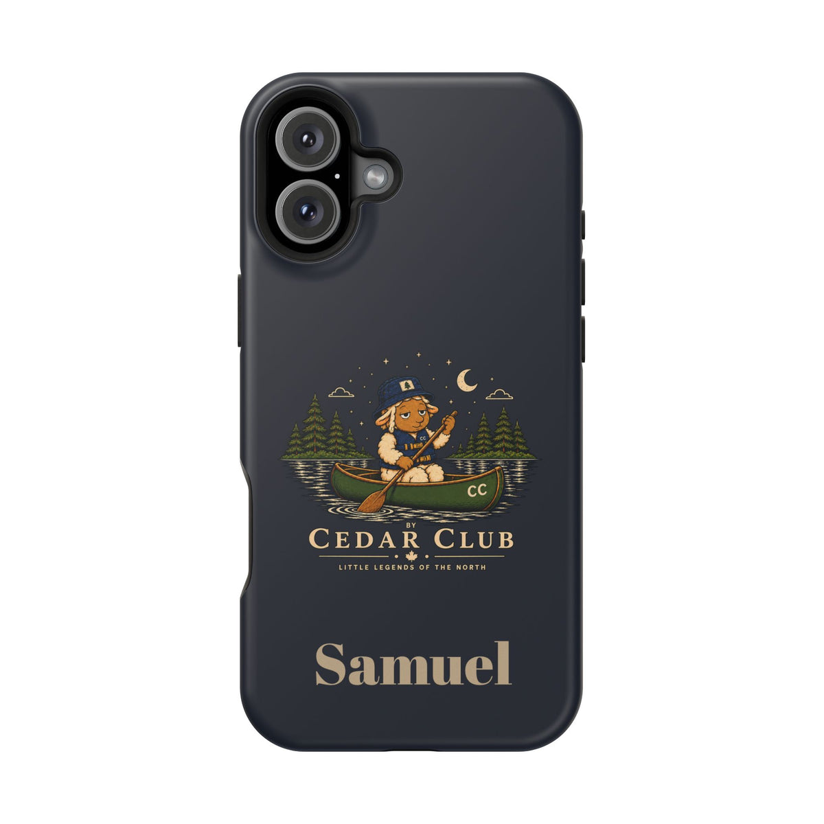 Personalized Canoeing Sheep Phone Case — Magnetic Impact-Resistant